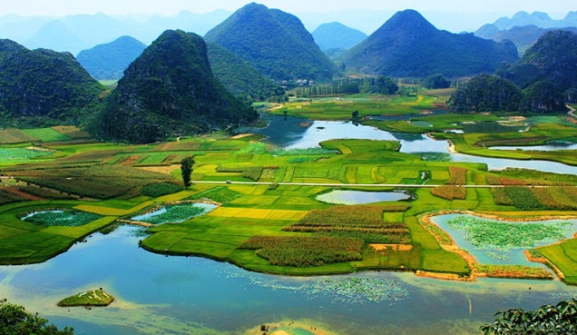 昆明、可邑、壩美、普者黑、彌勒雙飛6日