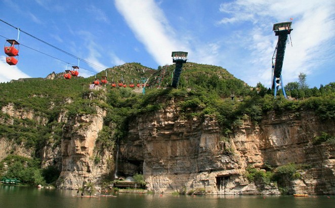 十渡玻璃棧道、拒馬河漂流、天鵝湖、BBQ自助燒